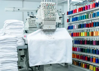 Home textile embroidery